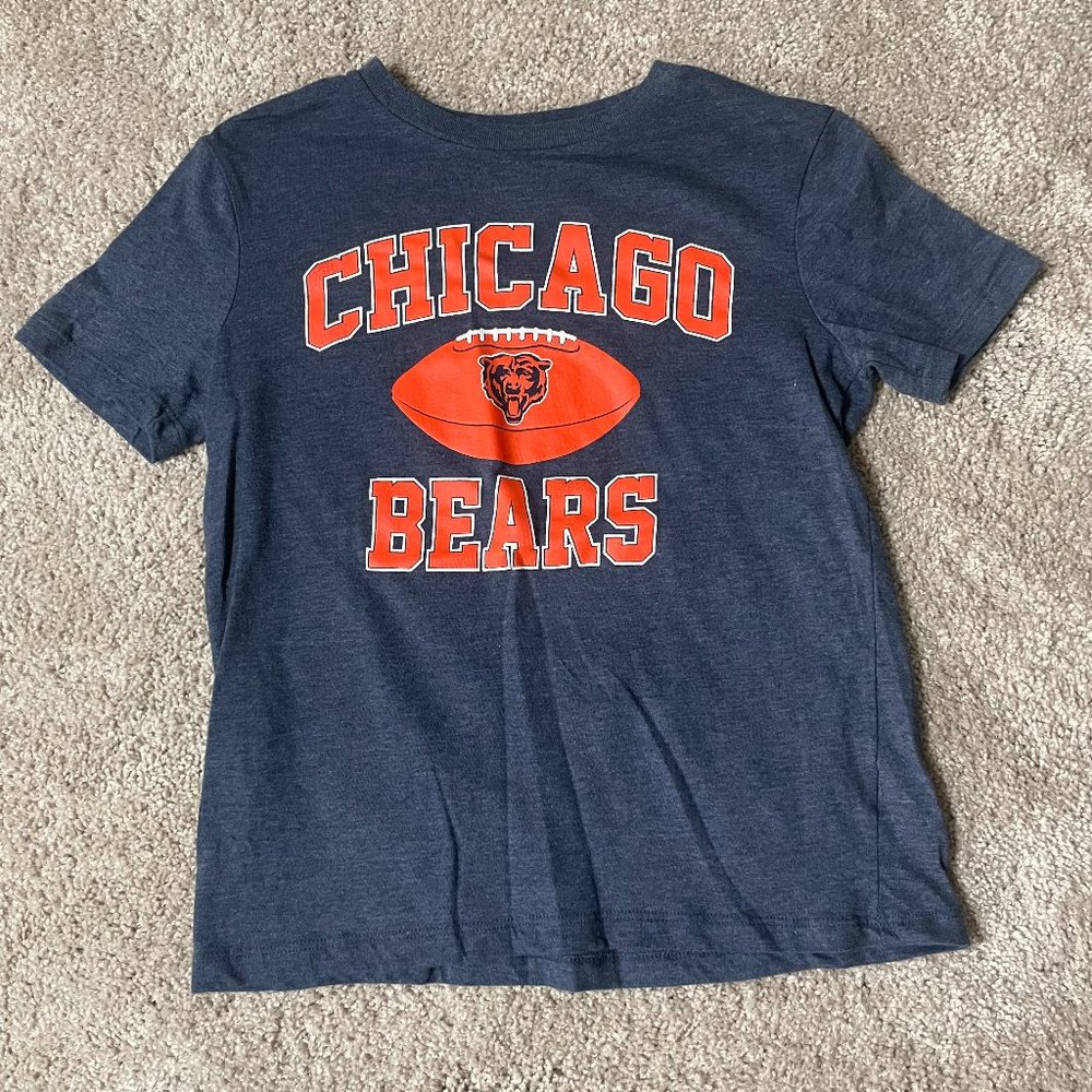 💙🏈 Blue Chicago Bears NFL T-Shirt Size Lg (10-12) Boys 🏈💙